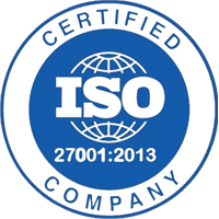Certified ISO 27001:2013 company
