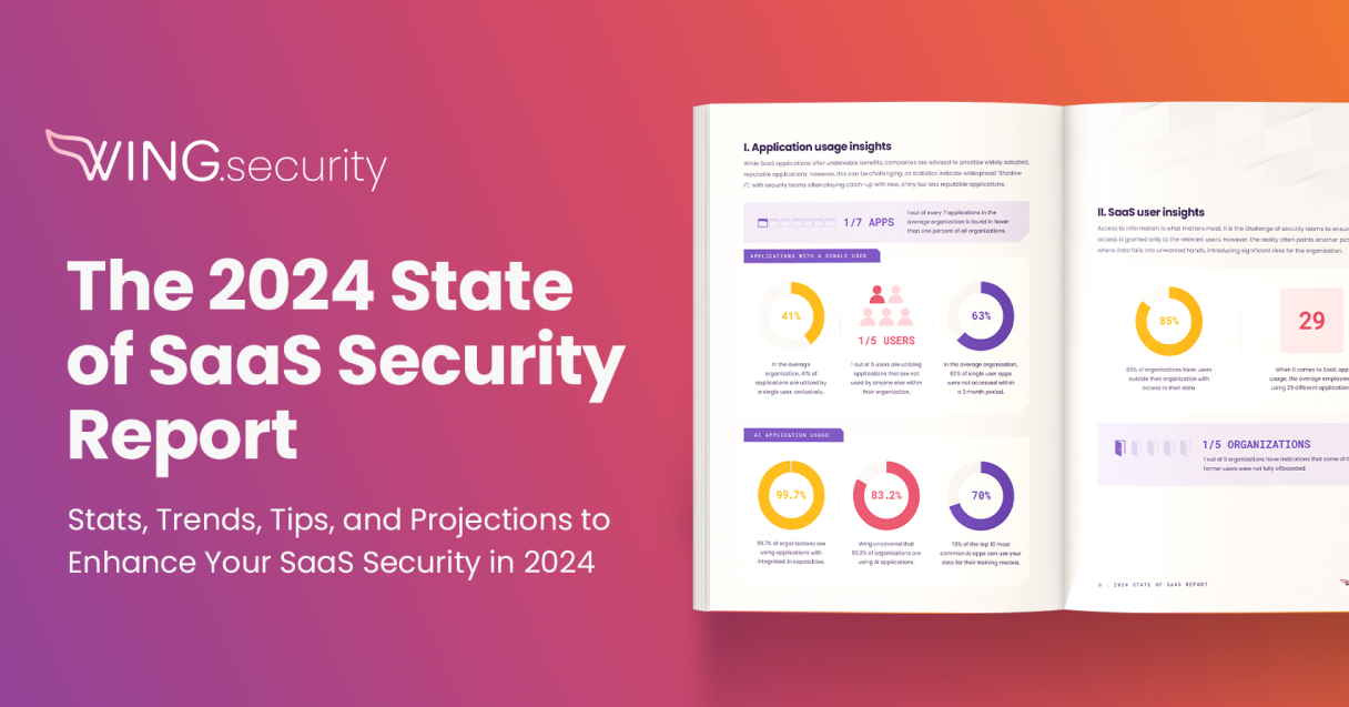 The 2024 State Of Saas Security Report Wing Security Wing Security The 2024 State Of Saas Security Report Wing Security Wing Security