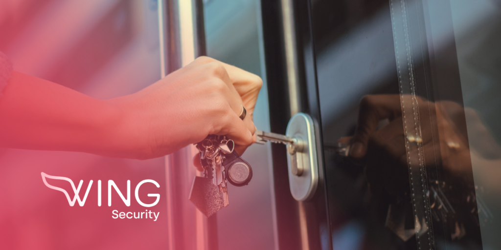 keys unlocking the door to a building