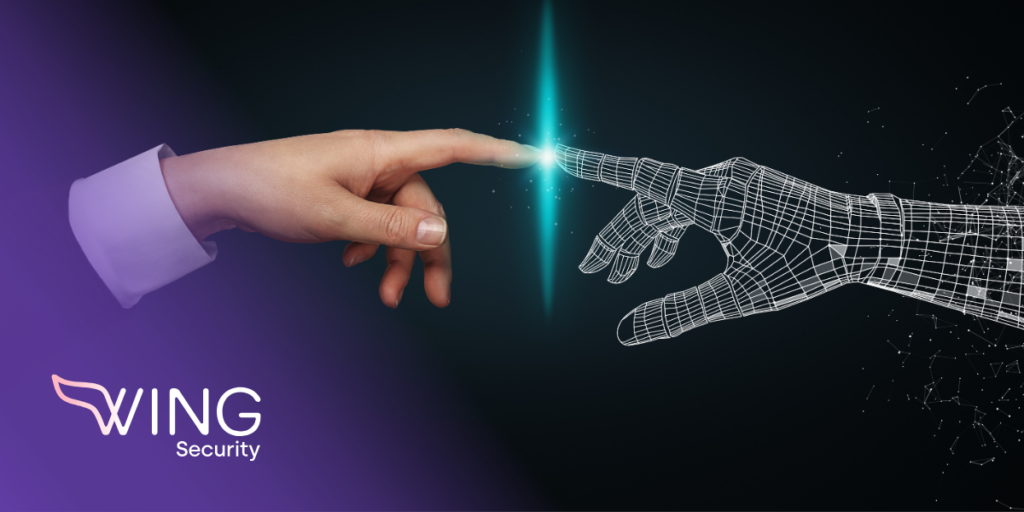 human hand touching an AI hand